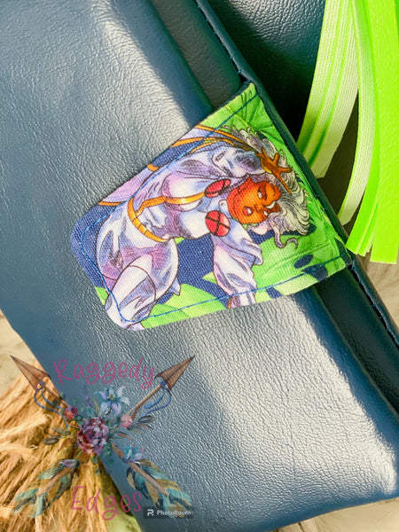 Swoon Lola Domed Handbag and Pearl Wallet Clutch,Tropical Bling Leaf and X-Women, Ready to Ship