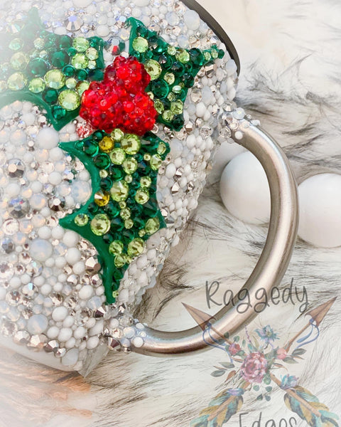Merry AF Christmas 3D Rhinestone, Tumbler