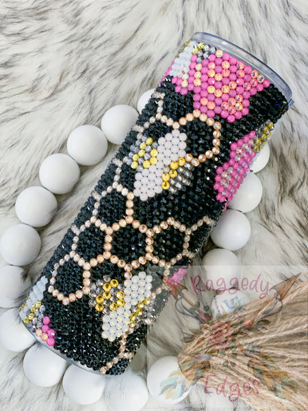 Honey Bee Rhinestone Tumbler, Ready to Ship