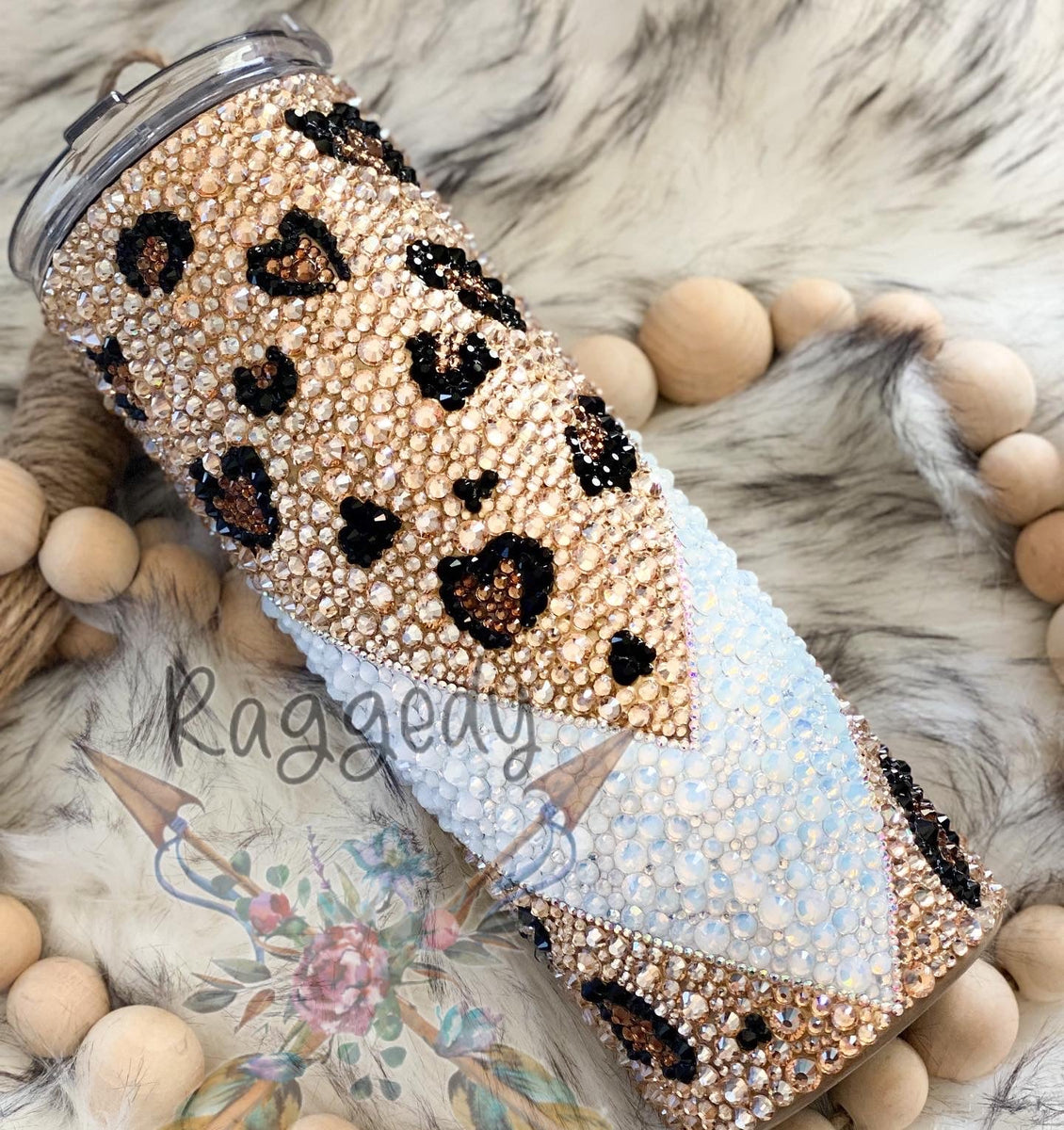 Leopard Lips Jeweled Glassware