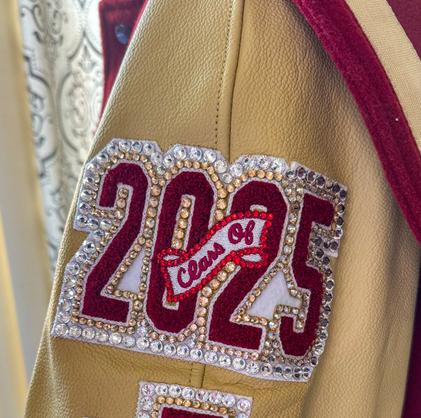 Blinged Letterman Jacket