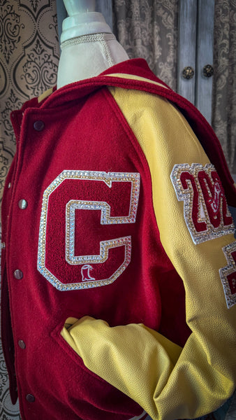 Blinged Letterman Jacket