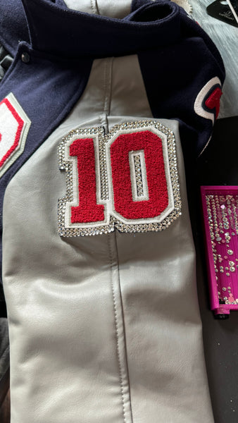 Blinged Letterman Jacket