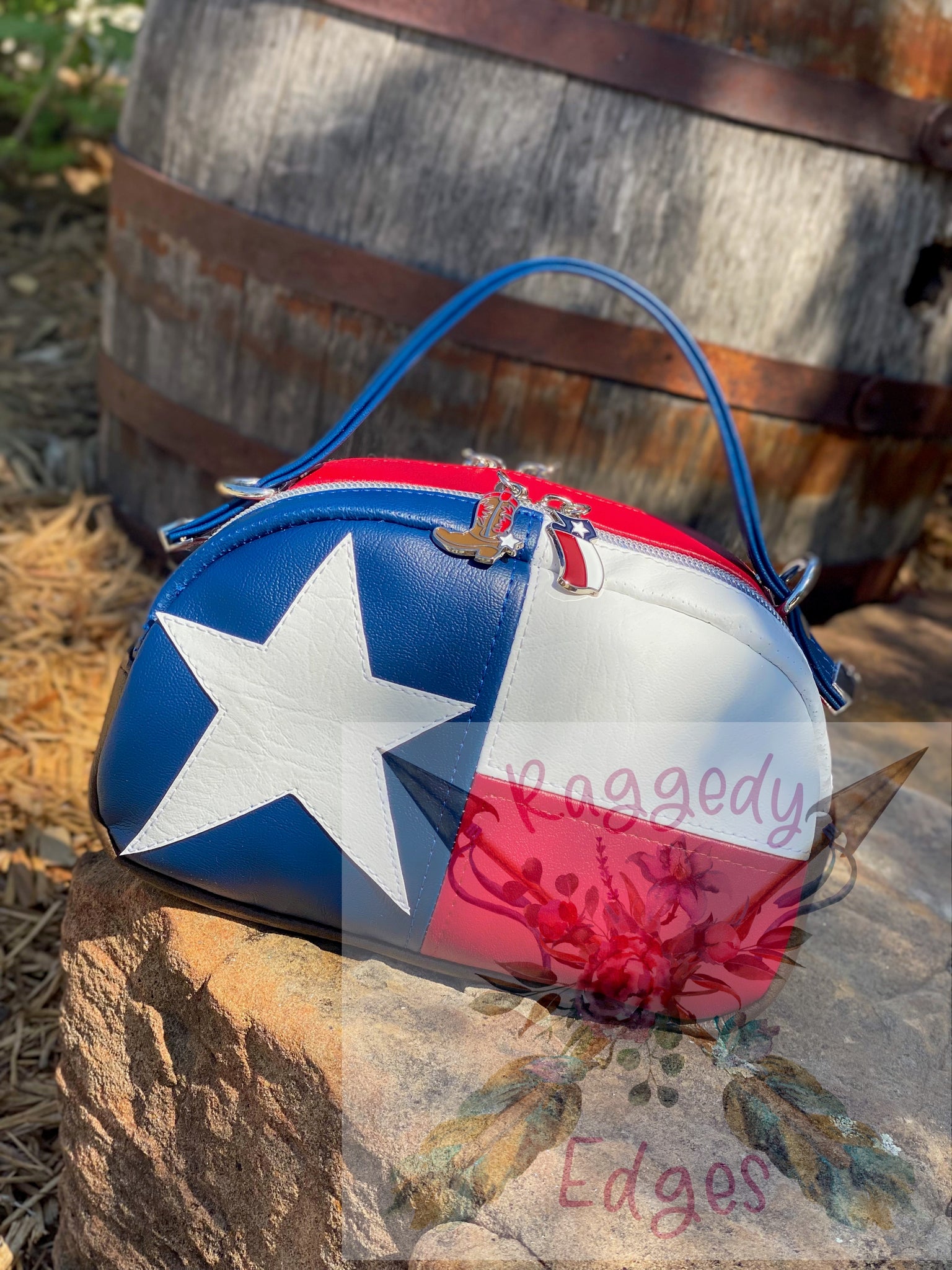 Mini Oro Rosa "Tiny Beast" Handbag, Texas Pride, Ready to Ship