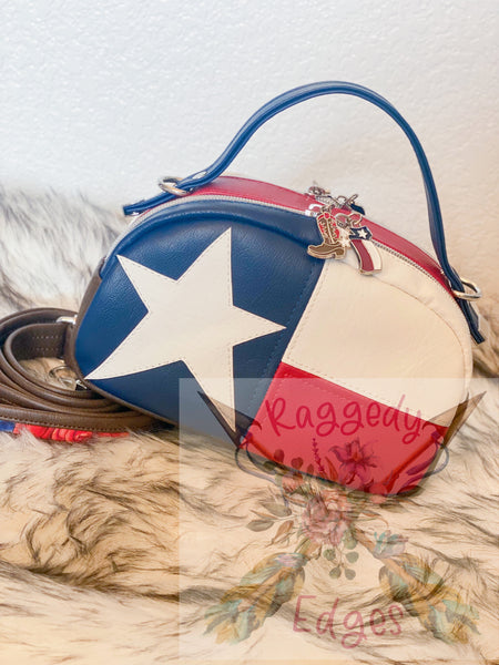 Mini Oro Rosa "Tiny Beast" Handbag, Texas Pride, Ready to Ship