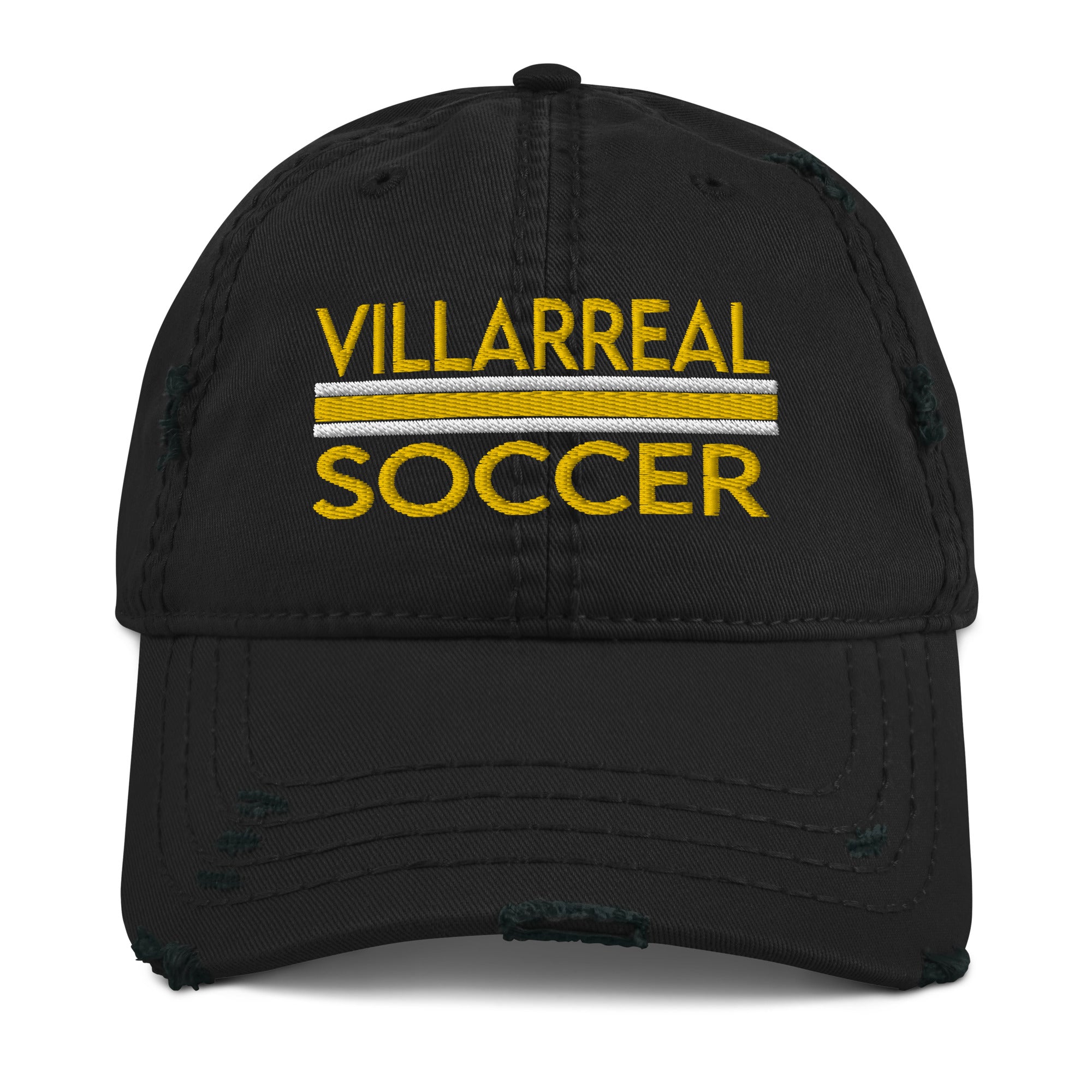 Villarreal Embroidered Distressed Dad Hat