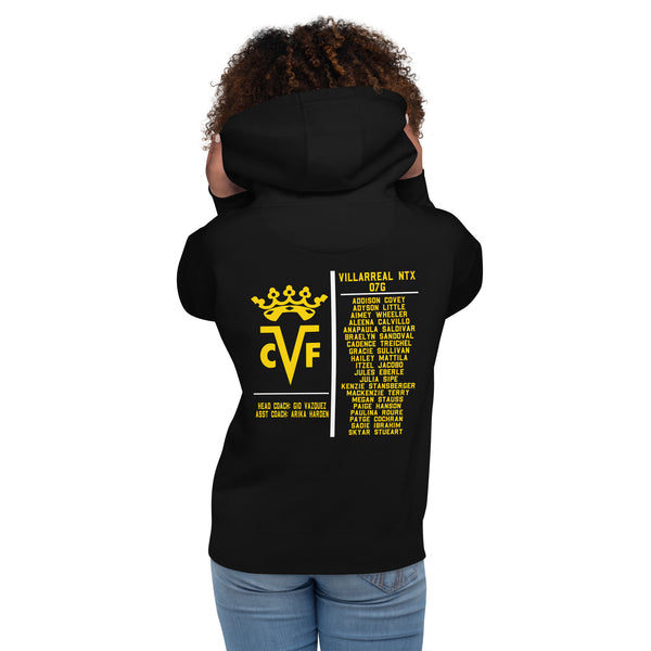 Villarreal NTX 07G Logo and Team Roster Unisex Hoodie