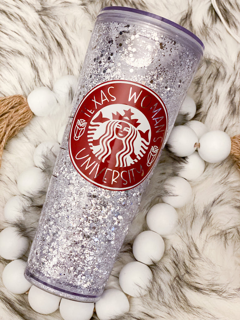 FALL Glittered Starbucks Cup | Reusable Starbucks cold cup