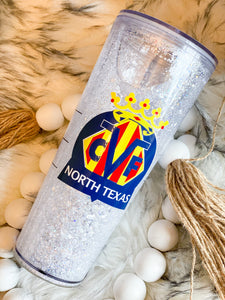 Villarreal Starbucks Snow Globe Glitter Tumbler