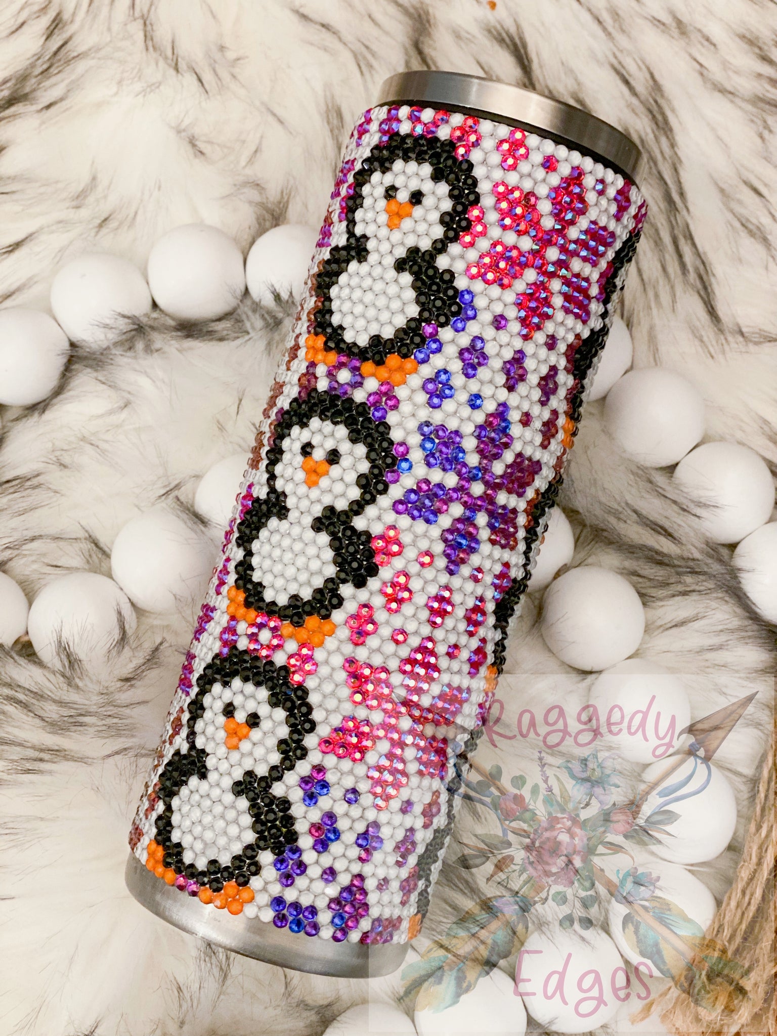 Penguins and Snowflakes Rhinestone Tumbler, Ready to Ship